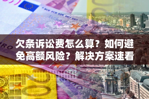 北京欠条诉讼费怎么算？如何避免高额风险？解决方案速看！